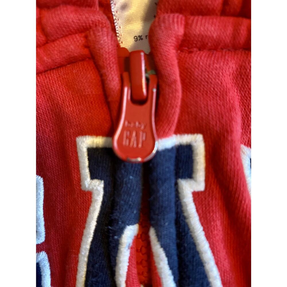 Gap Full Zip Red Hoodie Size 2 Years - Picture 6 of 6